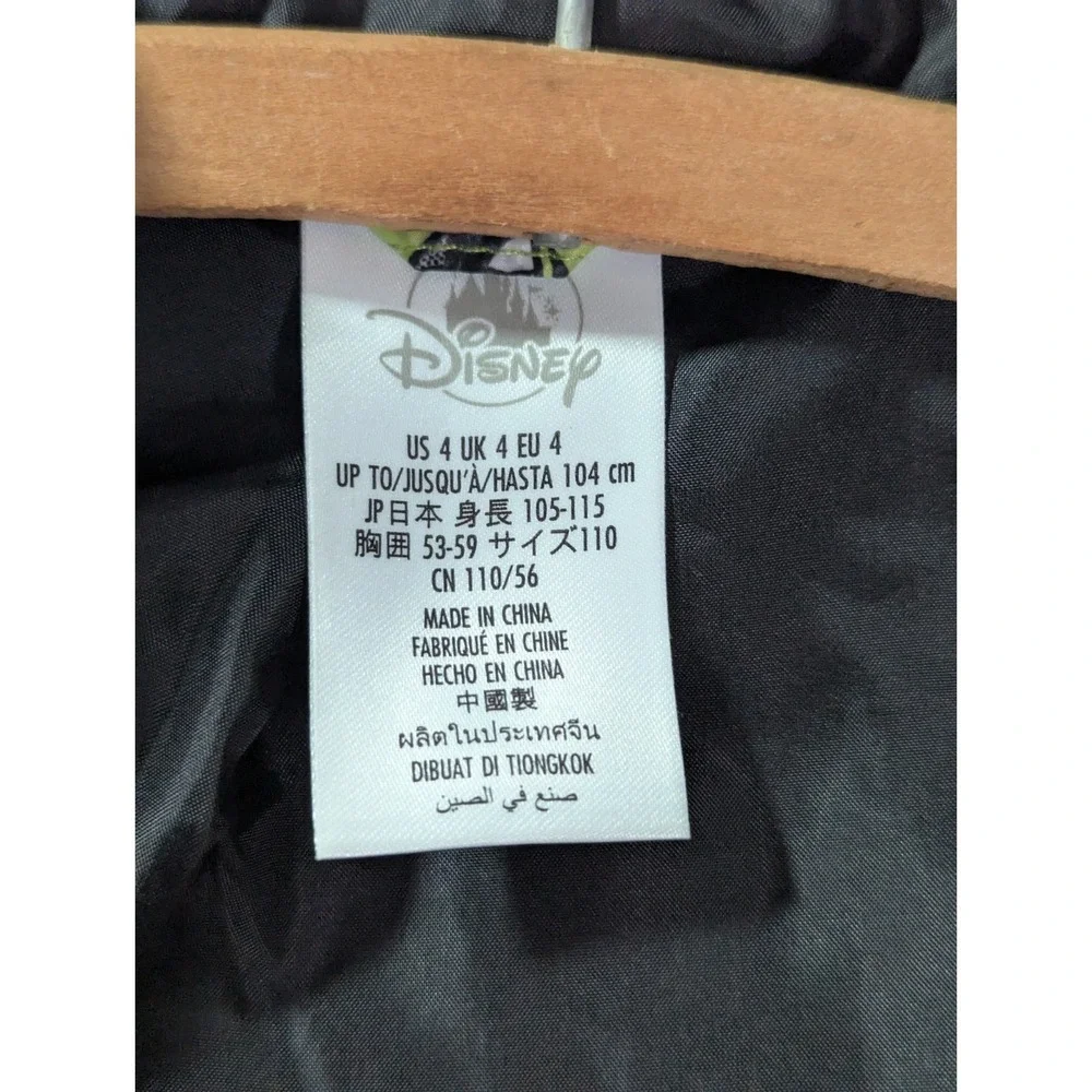 Disney Pixar Toy Story Kids Puffer Jacket‎ Size 4 Green Buzz Woody Forky Rex